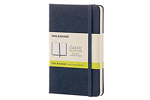 Moleskine Classic Notebook, Pocket, Plain, Sapphire Blue, Hard Cover (3.5 X 5.5) (Other)