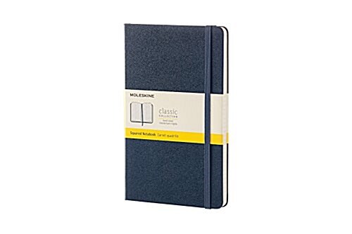 Moleskine Classic Notebook, Large, Squared, Sapphire Blue, Hard Cover (5 X 8.25) (Other)