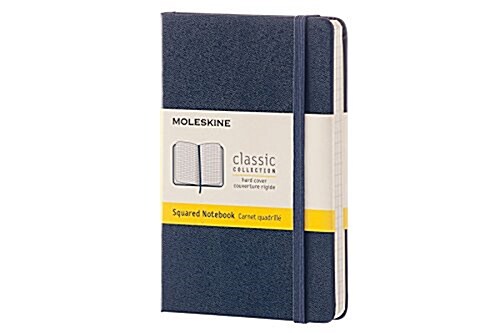 Moleskine Classic Notebook, Pocket, Squared, Sapphire Blue, Hard Cover (3.5 X 5.5) (Other)