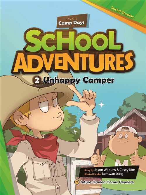 School Adventures 1-2 Unhappy Camper (Paperback + QR 코드)