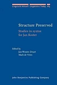 Structure Preserved (Hardcover)