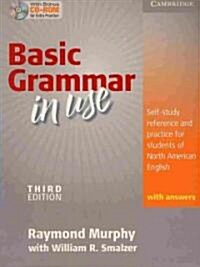 [중고] Basic Grammar in Use Students Book with Answers and CD-ROM : Self-study reference and practice for students of North American English (Package, 3 Revised edition)