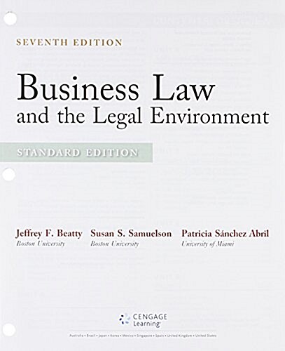 Business Law and the Legal Environment + Mindtap Business Law, 2-term Access (Loose Leaf, 7th, PCK)
