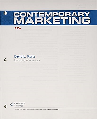 Contemporary Marketing + Mindtap Marketing, 1-term Access (Loose Leaf, 17th, PCK)