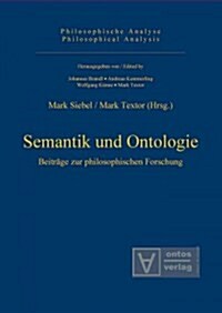 Semantik und Ontologie (Hardcover)