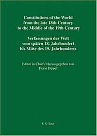 Constitutional Documents of Denmark, Norway and Sweden 1809-1849 / Verfassungsdokumente Dnemarks, Norwegens Und Schwedens 1809-1849 / Forfatningsdokum (Hardcover)