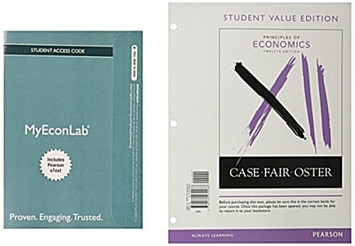 Principles of Economics, Student Value Edition Plus Mylab Economics with Pearson Etext -- Access Card Package (Hardcover, 12)