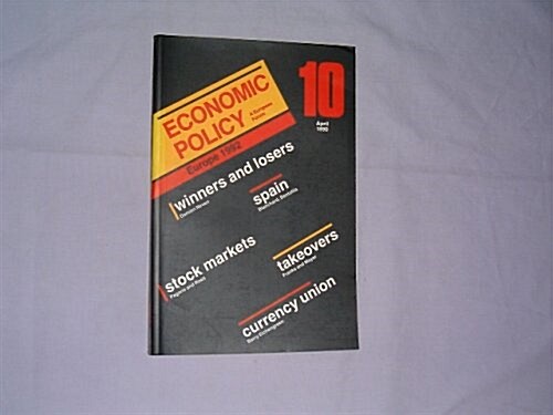 Economic Policy: A European Forum (Paperback)