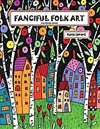 Fanciful Folk Art Coloring Book (Paperback)