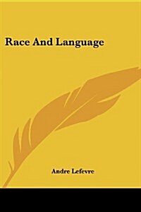 Race And Language (Paperback)