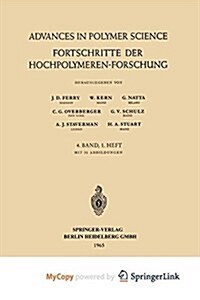 Fortschritte der Hochpolymeren Forschung (Paperback)