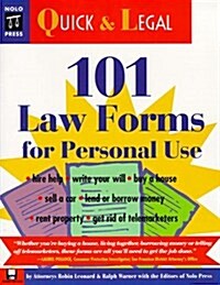 101 Law Forms for Personal Use (101 Law Forms for Personal Use, 1st ed) (Paperback, Bk&Disk)