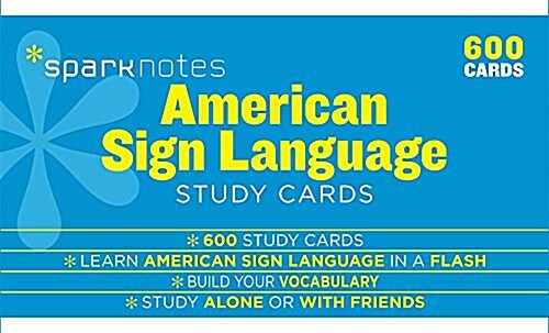 American Sign Language Sparknotes Study Cards: Volume 20 (Other)