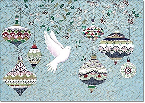Dove and Ornaments Small Holiday Boxed Cards (Other)