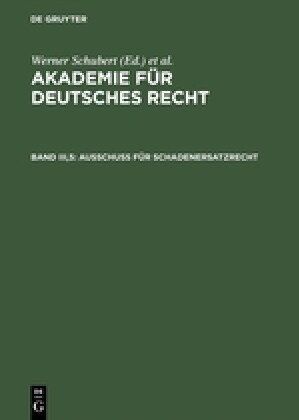 Ausschu?F? Schadenersatzrecht (Hardcover)