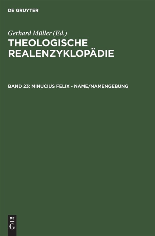 Minucius Felix - Name/Namengebung (Leather, Reprint 2020)