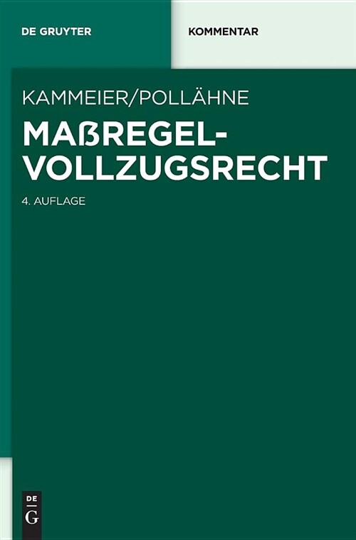 Maregelvollzugsrecht: Kommentar (Hardcover, 4, Newly Revised)