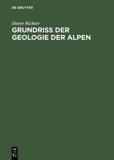 Grundriss der Geologie der Alpen (Hardcover, Reprint 2014)