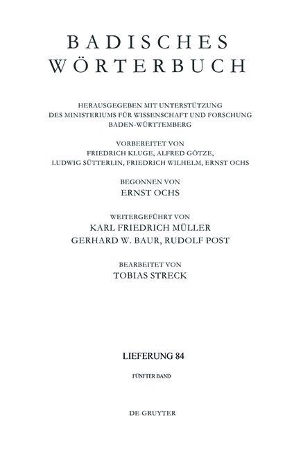 Badisches W?terbuch (Paperback)