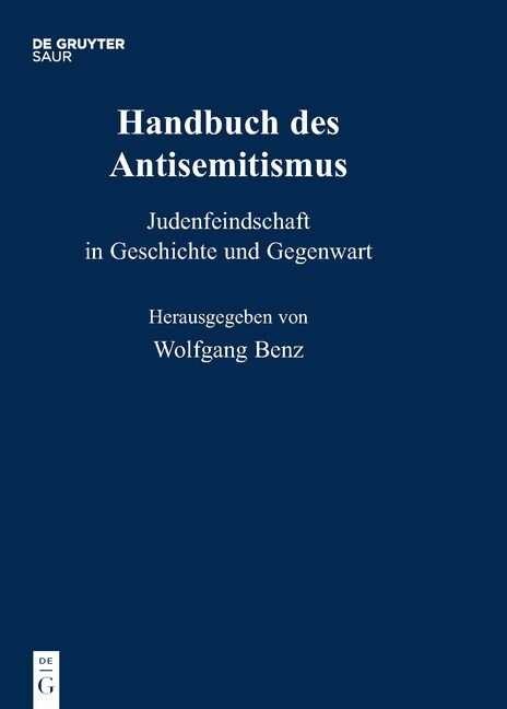 Handbuch Des Antisemitismus (Hardcover)