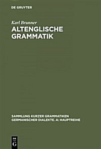 Altenglische Grammatik (Hardcover, 3rd, Revised)