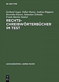 Rechtschreibw?terb?her im Test (Hardcover, Reprint 2015)