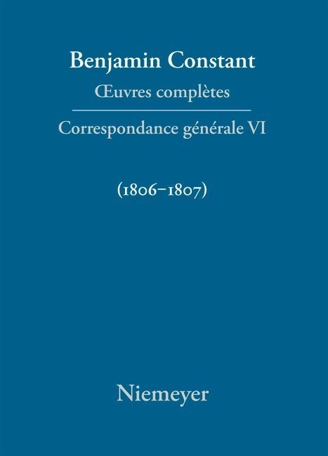 Correspondance GNrale 1806-1807 (Hardcover)