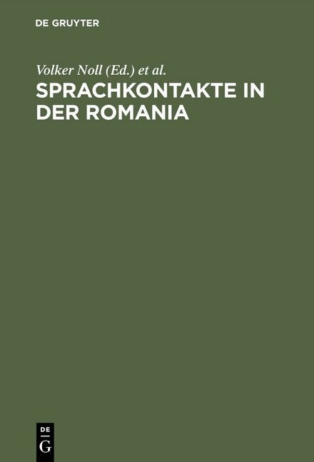 Sprachkontakte in Der Romania (Hardcover, Reprint 2015)