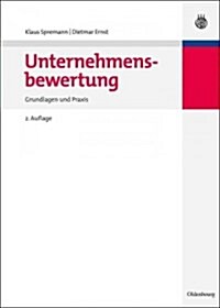 Unternehmensbewertung (Hardcover, 2, 2., Uberarb. Au)