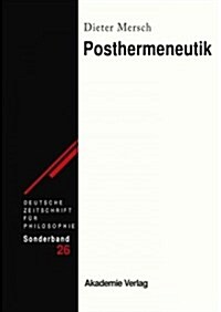 Posthermeneutik (Hardcover)