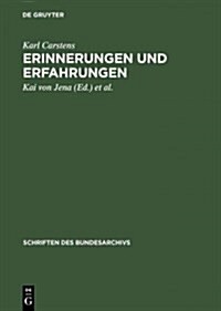 Erinnerungen Und Erfahrungen (Hardcover, Reprint 2014)