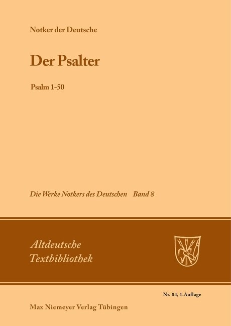 Der Psalter: Psalm 1-50 (Paperback, Anhang (16 Seit)