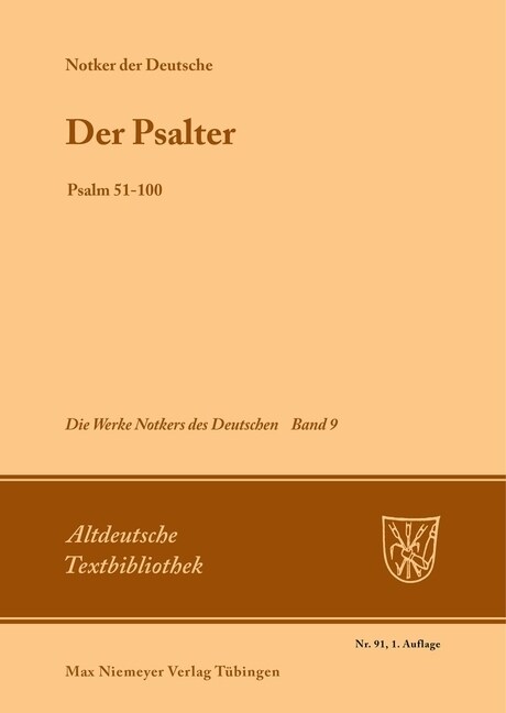 Der Psalter: Psalm 51-100 (Paperback)