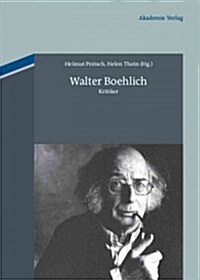 Walter Boehlich (Hardcover)