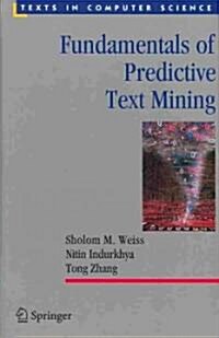 Fundamentals of Predictive Text Mining (Hardcover)