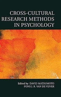 Cross-cultural research methods in psychology