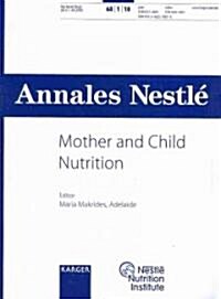 Mother and Child Nutrition (Paperback, Special)