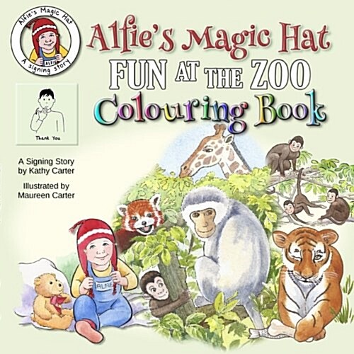 Alfies Magic Hat : Fun at the Zoo Colouring Book (Paperback)