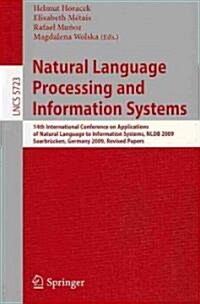 Natural Language Processing and Information Systems: 14th International Conference on Applications of Natural Language to Information Systems, NLDB 20 (Paperback)