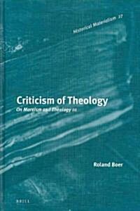 Criticism of Theology: On Marxism and Theology III (Hardcover)