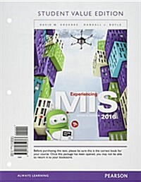 Experiencing MIS, Student Value Edition (Loose Leaf, 7)