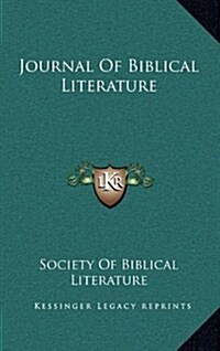 Journal of Biblical Literature (Hardcover)