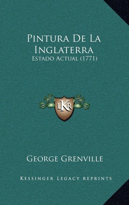 Pintura de La Inglaterra: Estado Actual (1771) (Hardcover)