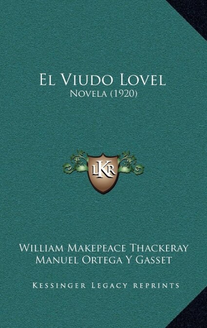 El Viudo Lovel: Novela (1920) (Hardcover)