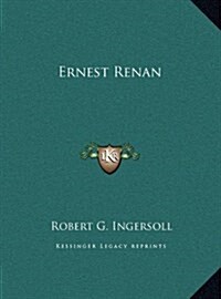Ernest Renan (Hardcover)