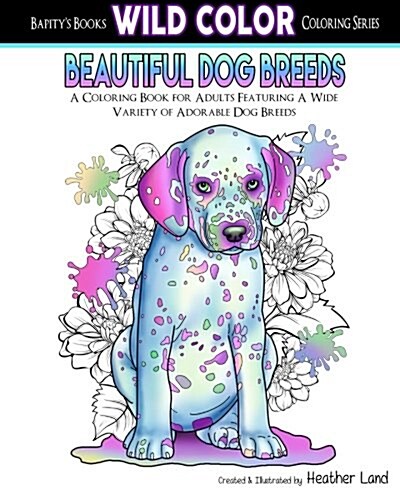 Beautiful Dog Breeds Adult Coloring Book (Paperback)