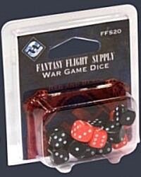 Fantasy Flight Supply Wargame Dice, Red and Black (Other)