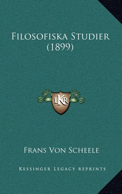Filosofiska Studier (1899) (Hardcover)