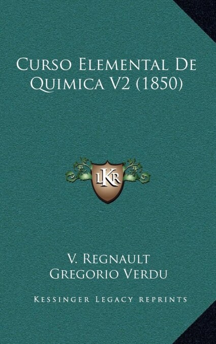 Curso Elemental de Quimica V2 (1850) (Hardcover)