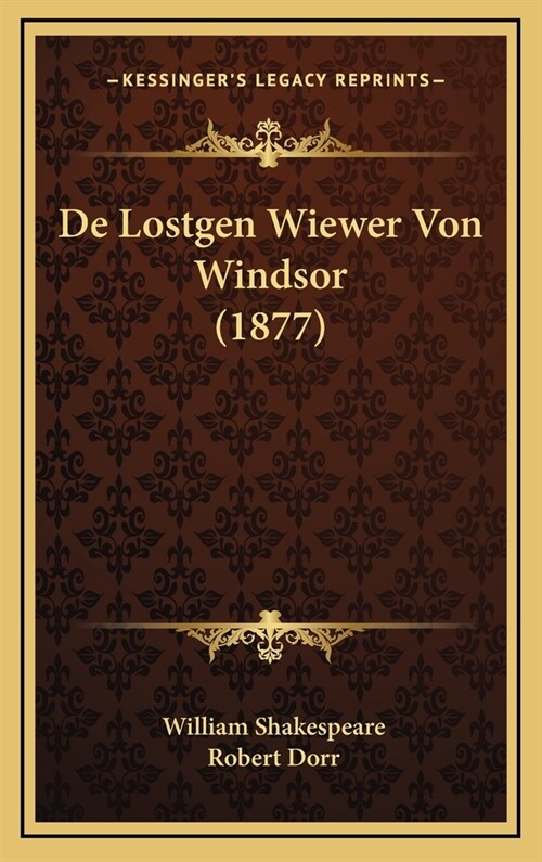 de Lostgen Wiewer Von Windsor (1877) (Hardcover)